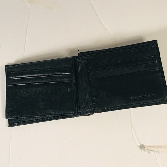 Black Genuine Leather Mens Wallet - Picture 3 of 5